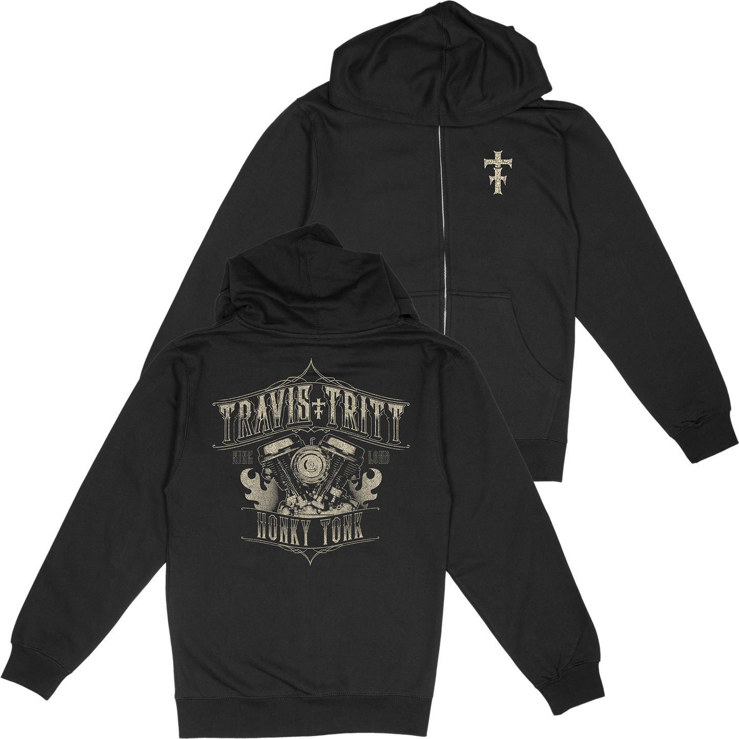 Honky Tonk Engine Zip Hoodie