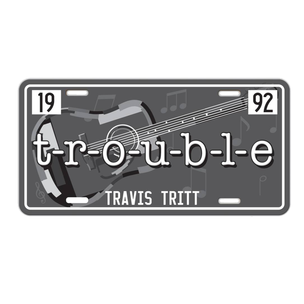 T-R-O-U-B-L-E License Plate