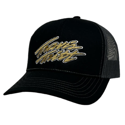 Black W/ Gold Logo Ballcap