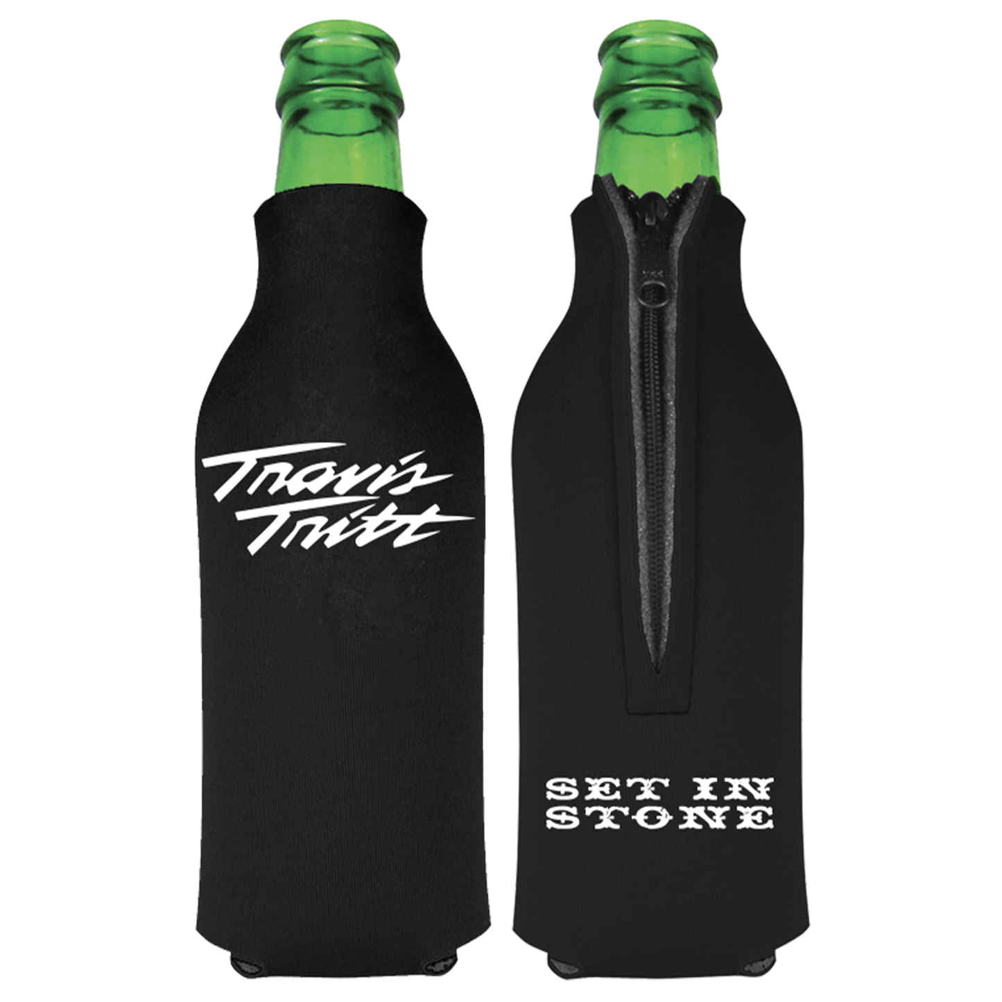 Black Set in Stone Koozie