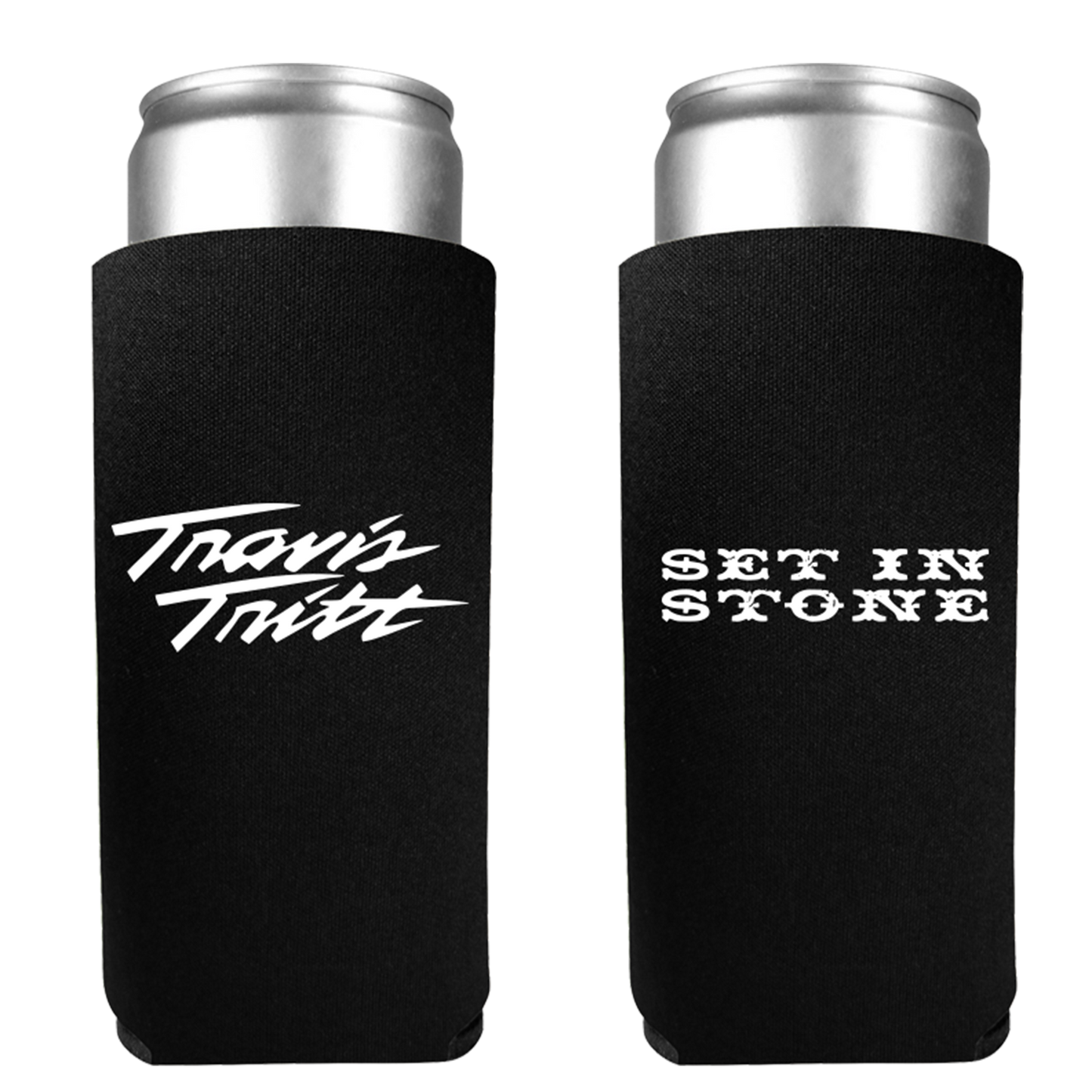 Black Set in Stone Koozie