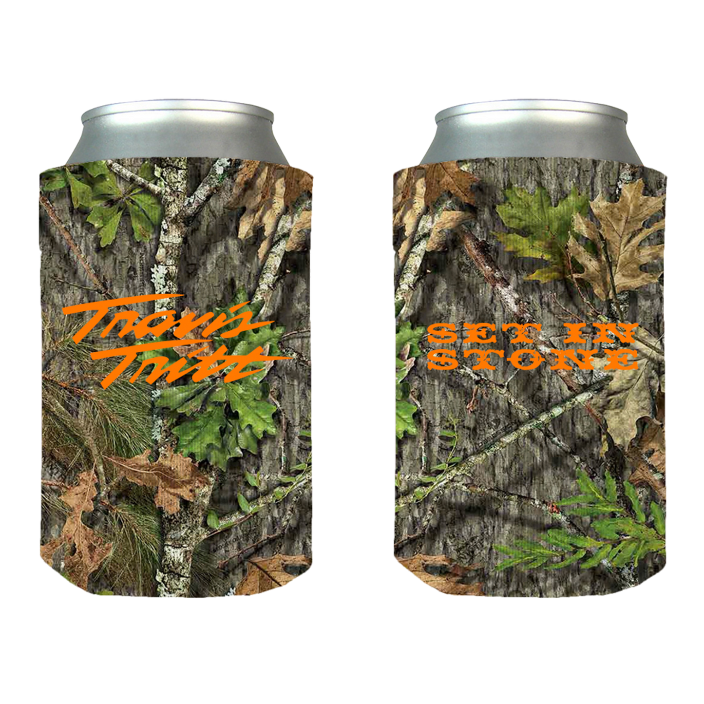 Camo Set in Stone Koozie