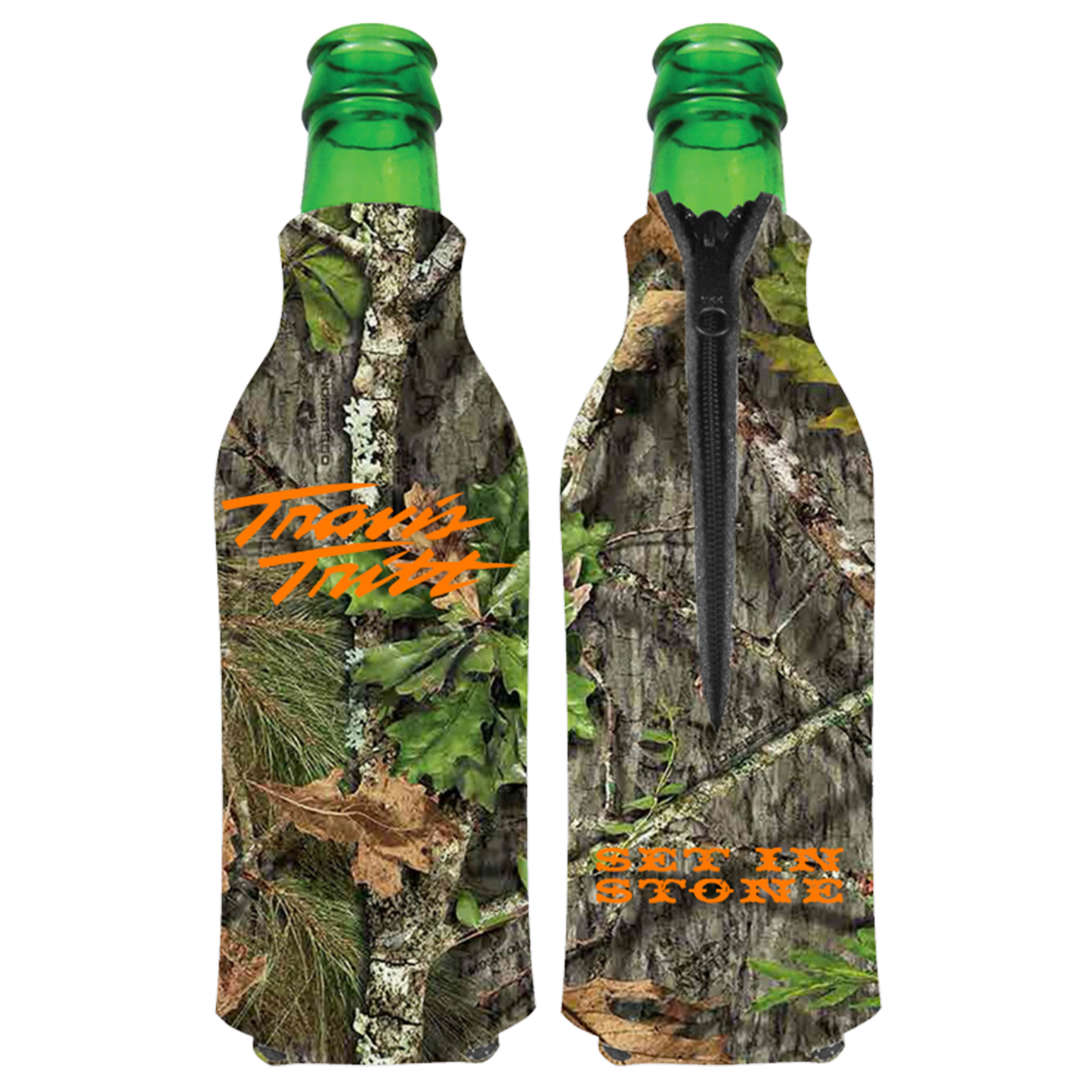 Camo Set in Stone Koozie
